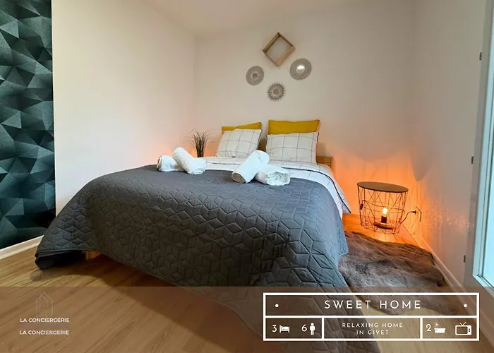 Maison Relaxante Pour 6 Personnes Proche De Givet *